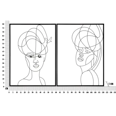 PANEL ŻELAZNY WOMAN SIMPLY PARA 60X1X80 cm